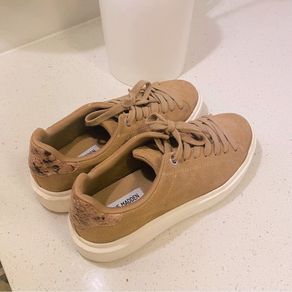 Steve Madden suede and snake skin shoes 🐍